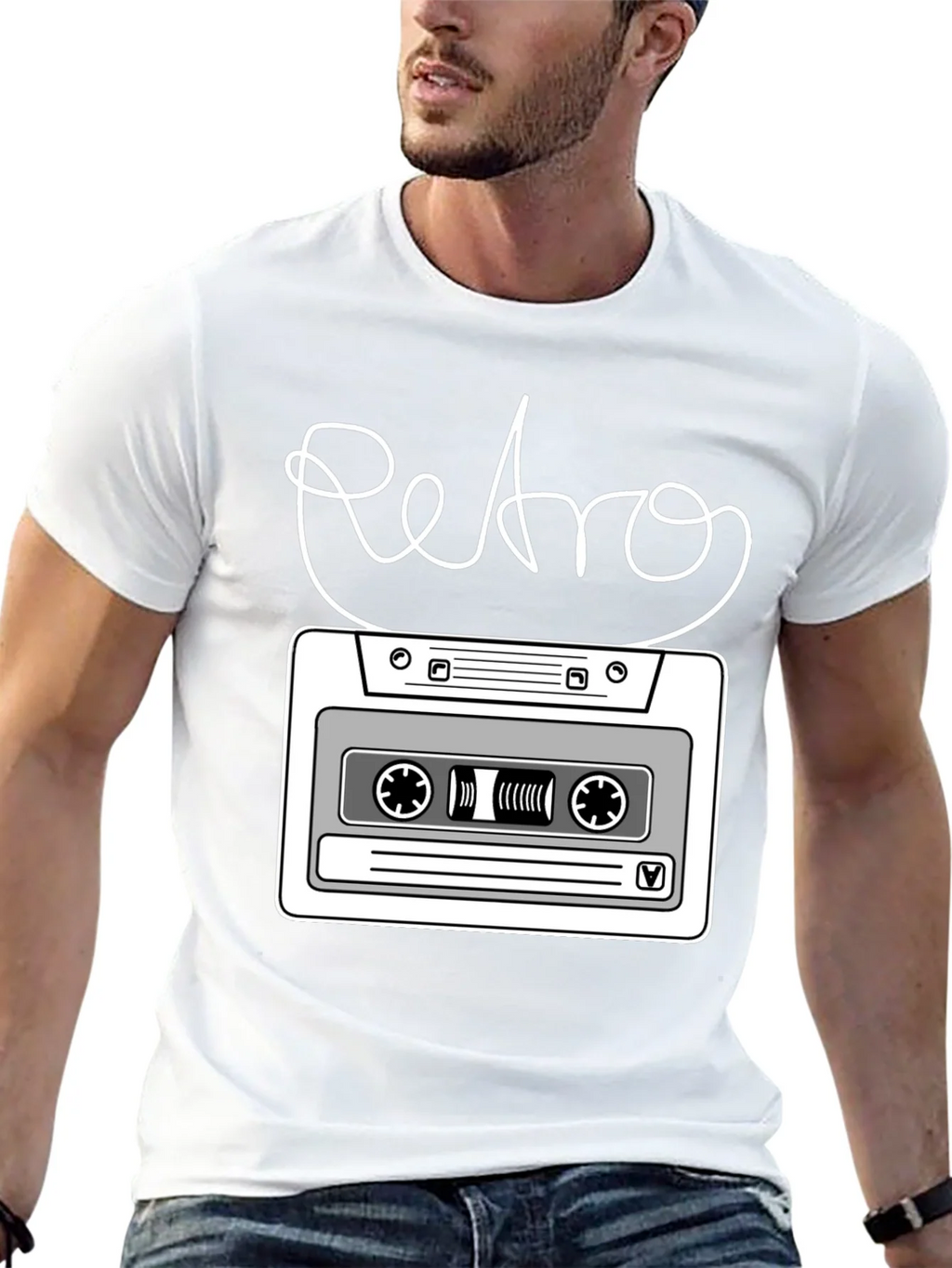 Retro Cassette Tape Graphic T-Shirt product image 12