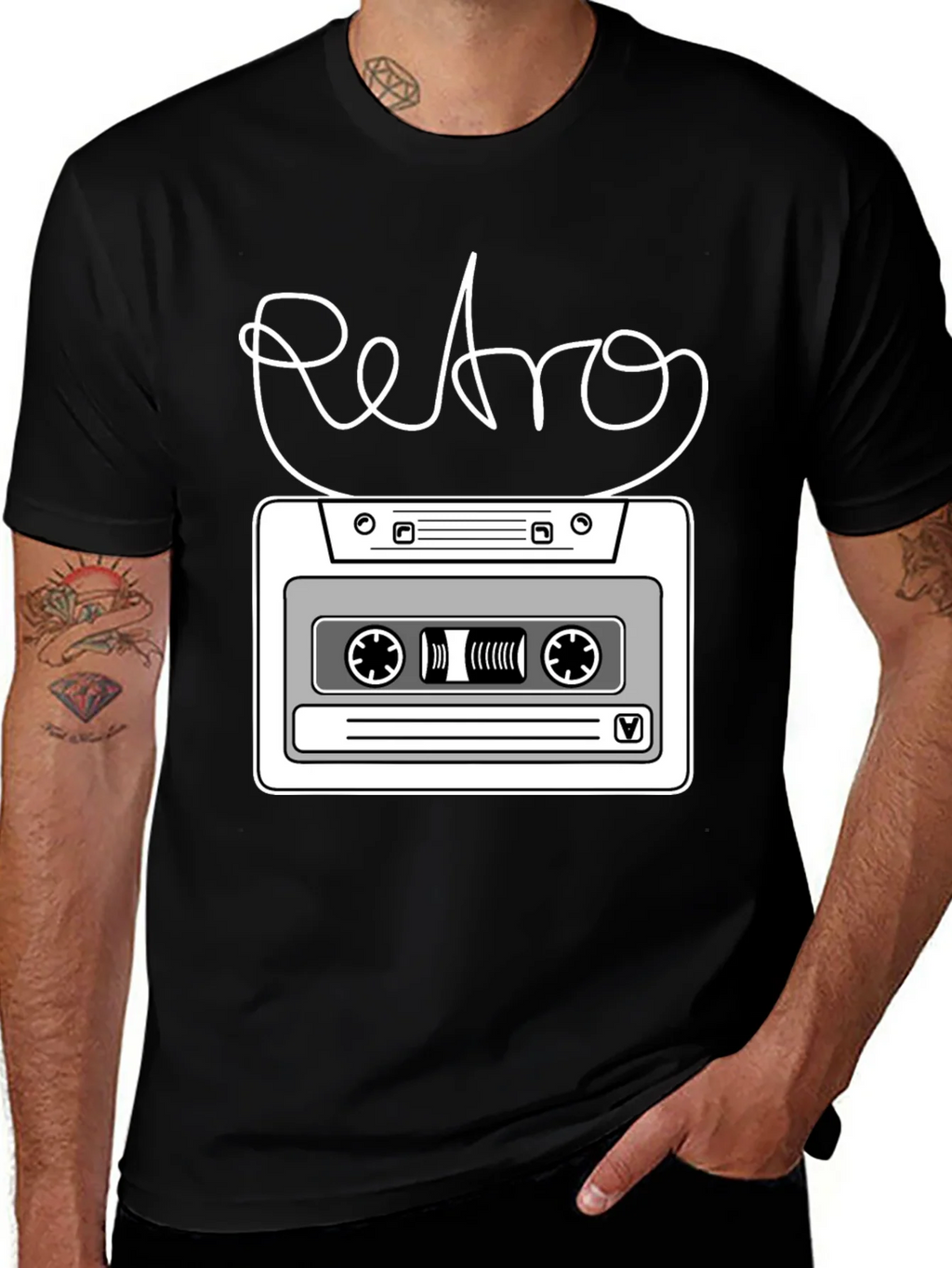Retro Cassette Tape Graphic T-Shirt product image 1