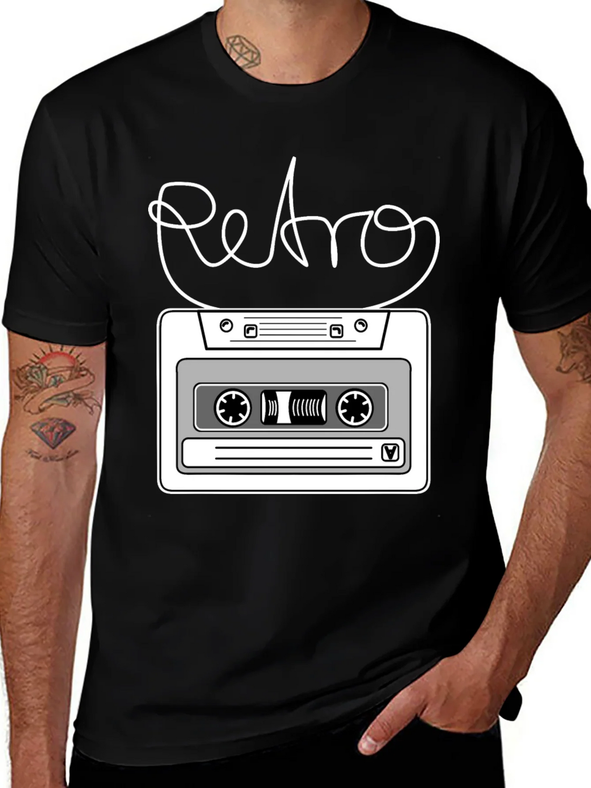 Retro Cassette Tape Graphic T-Shirt product image 1