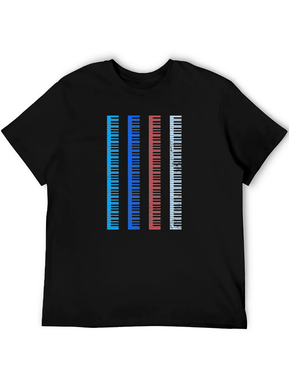 Colorful Piano Keys Graphic Tee product image 5