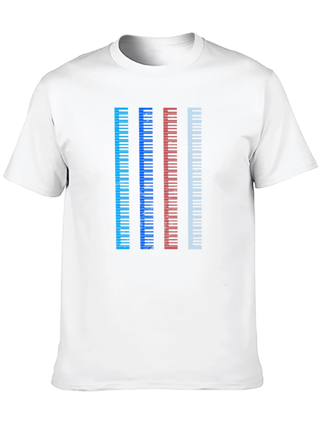 Colorful Piano Keys Graphic Tee product image 9