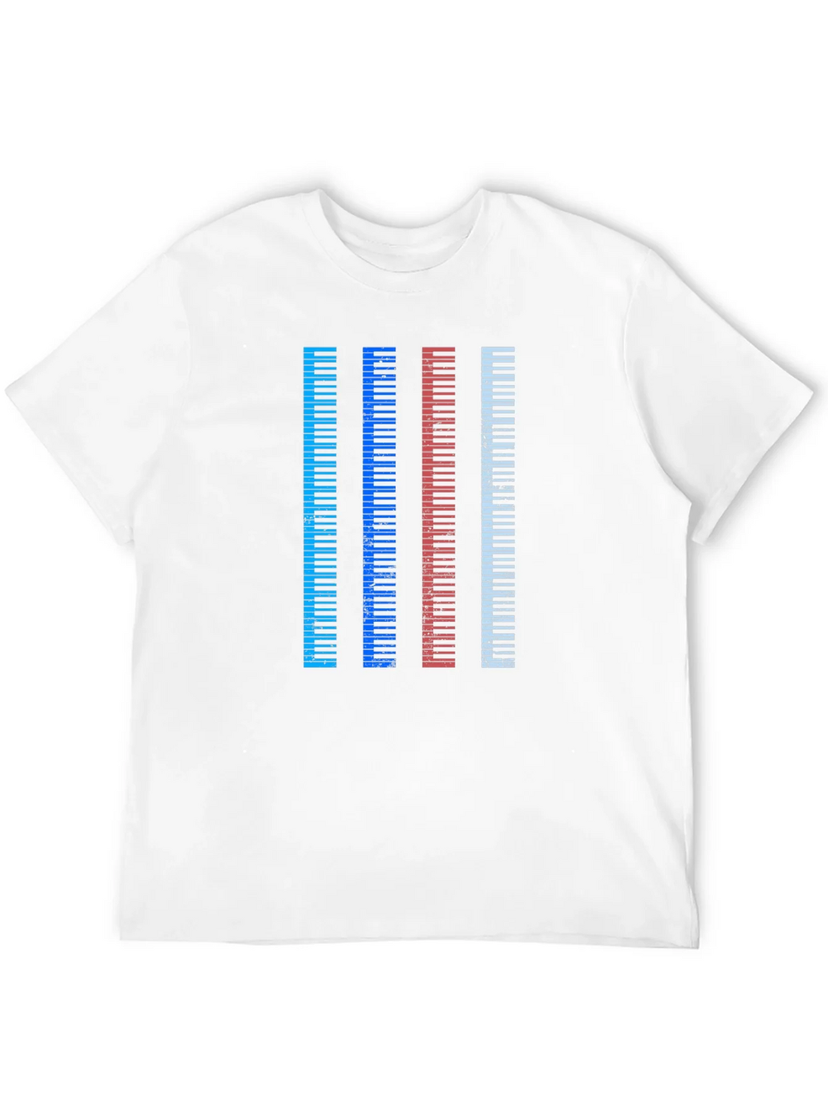 Colorful Piano Keys Graphic Tee product image 11