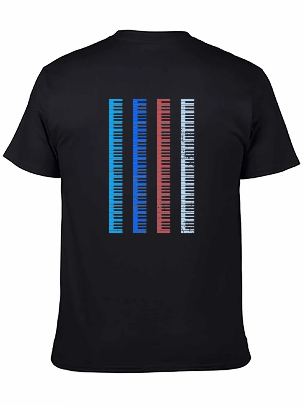 Colorful Piano Keys Graphic Tee product image 4