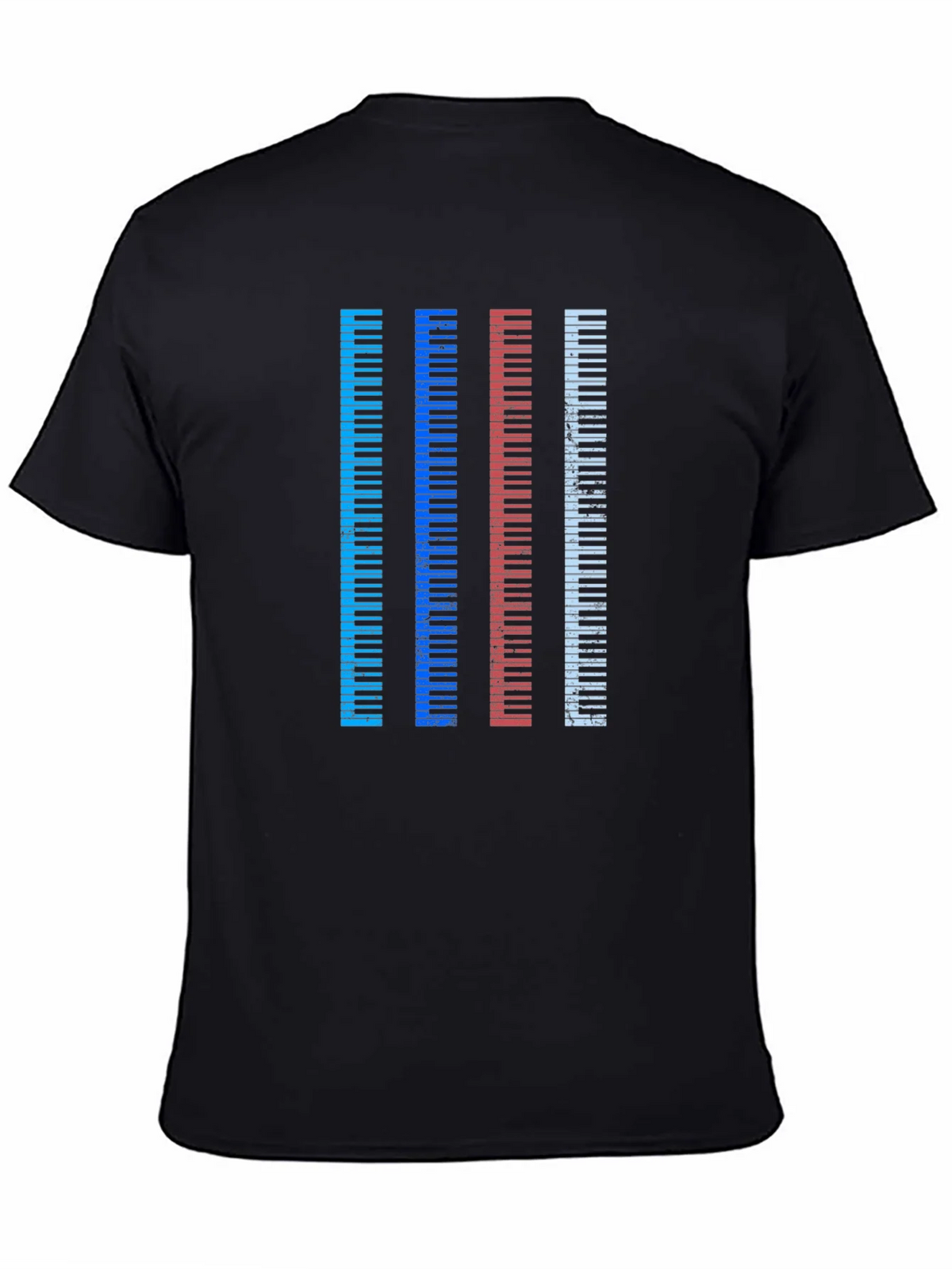 Colorful Piano Keys Graphic Tee product image 4