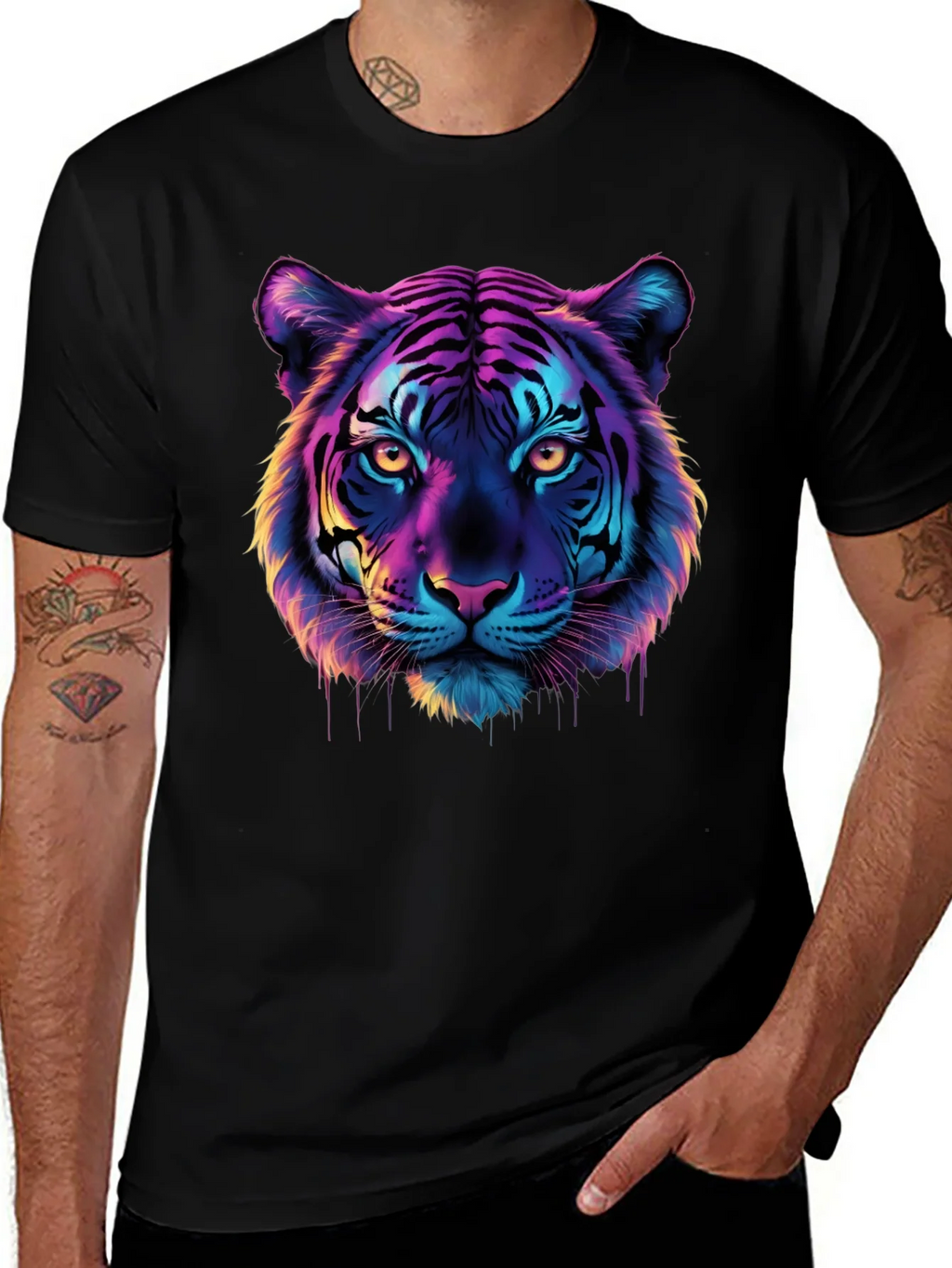 Vivid Tiger Graphic Tee - Bold Style product image 1