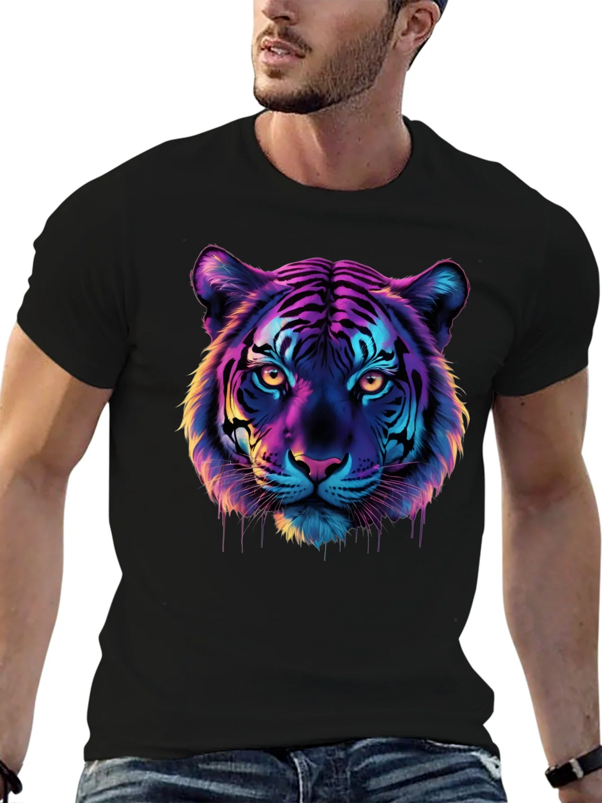 Vivid Tiger Graphic Tee - Bold Style product image 6