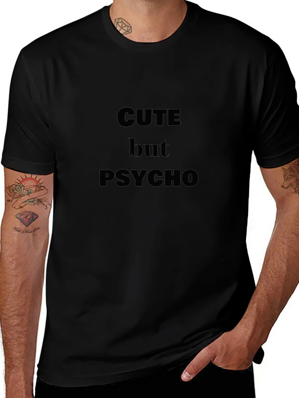 Cute But Psycho T-Shirt | Dark Humor Tee product image 1