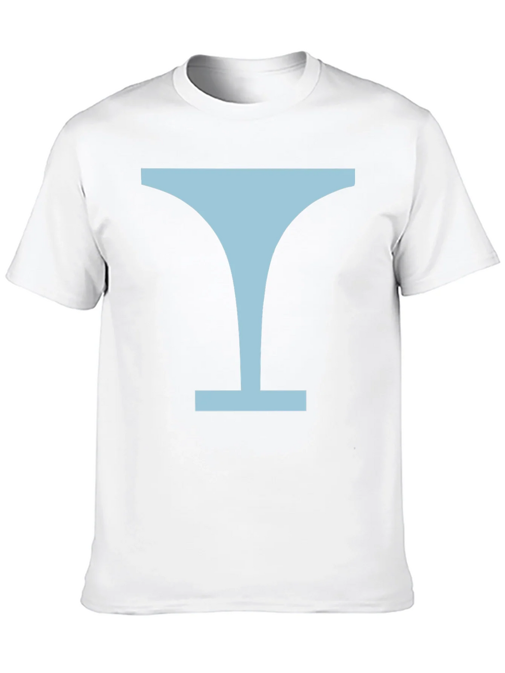 Minimalist Martini Glass Graphic Tee - Black product image 9
