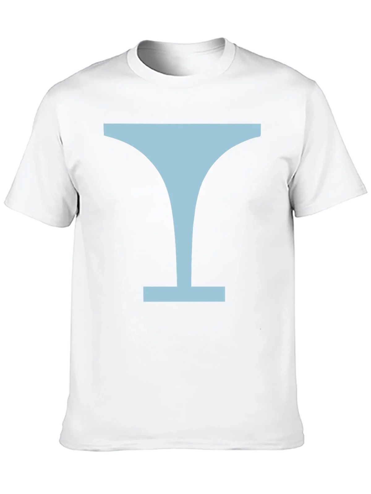 Minimalist Martini Glass Graphic Tee - Black product image 9