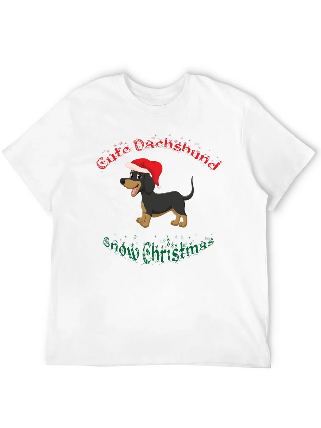 Festive Dachshund Christmas T-Shirt