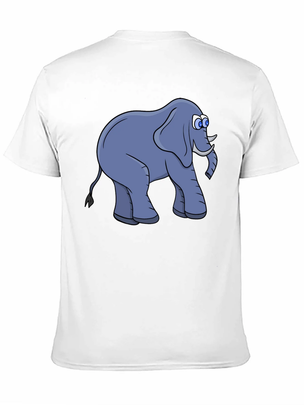 Elephant Cartoon Black T-Shirt product image 10