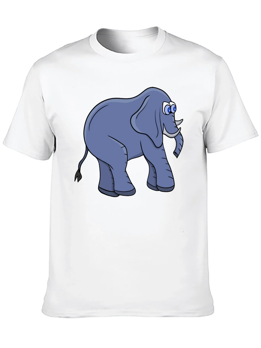 Elephant Cartoon Black T-Shirt product image 9
