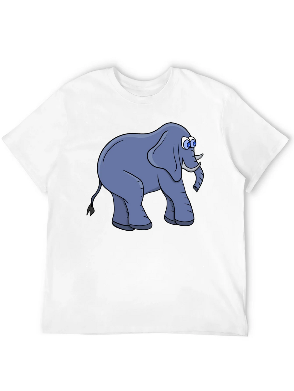 Elephant Cartoon Black T-Shirt product image 11