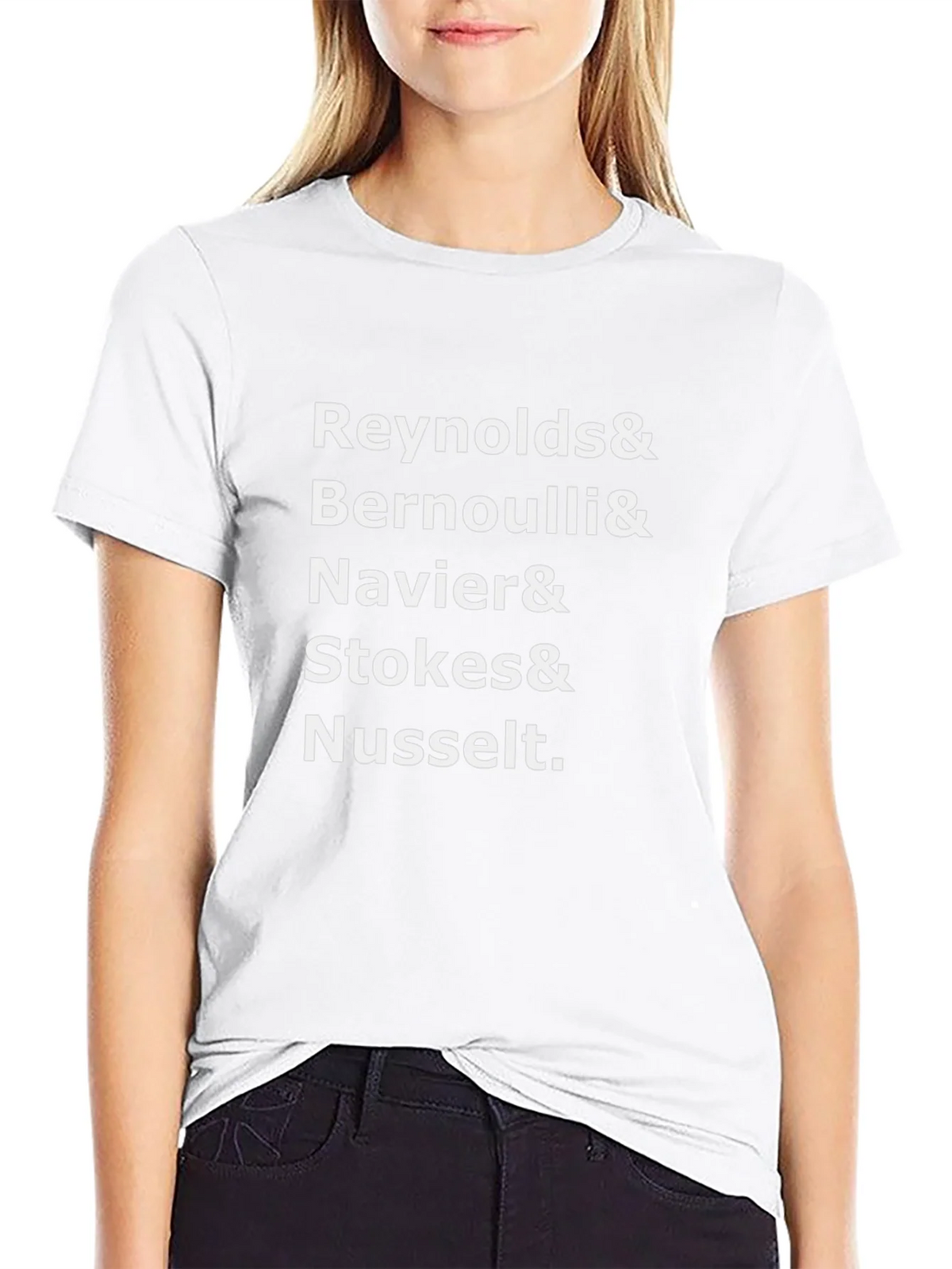 Reynolds & Bernoulli & Navier T-Shirt - Black product image 8
