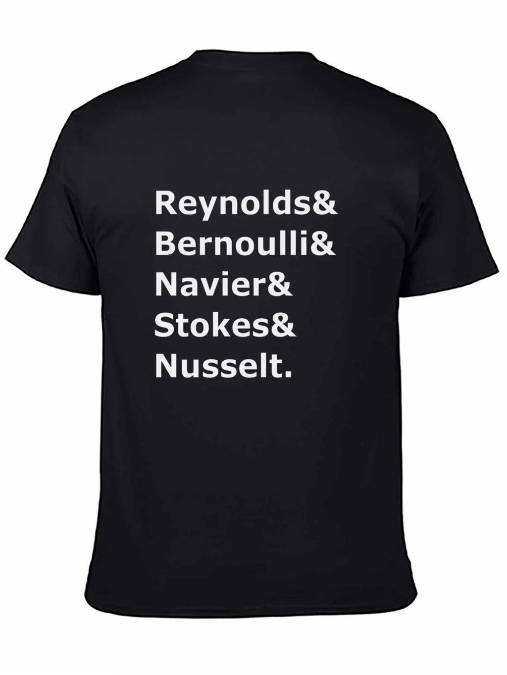 Reynolds & Bernoulli & Navier T-Shirt - Black product image 4