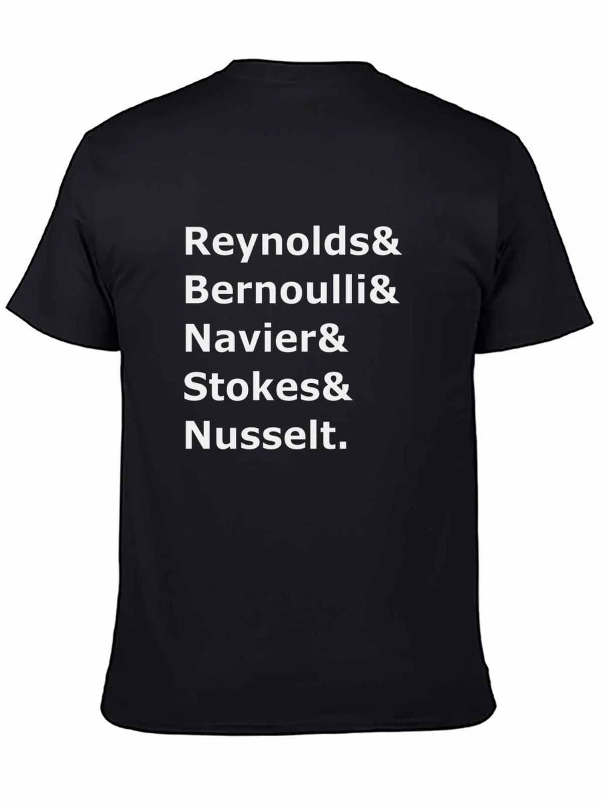 Reynolds & Bernoulli & Navier T-Shirt - Black product image 4