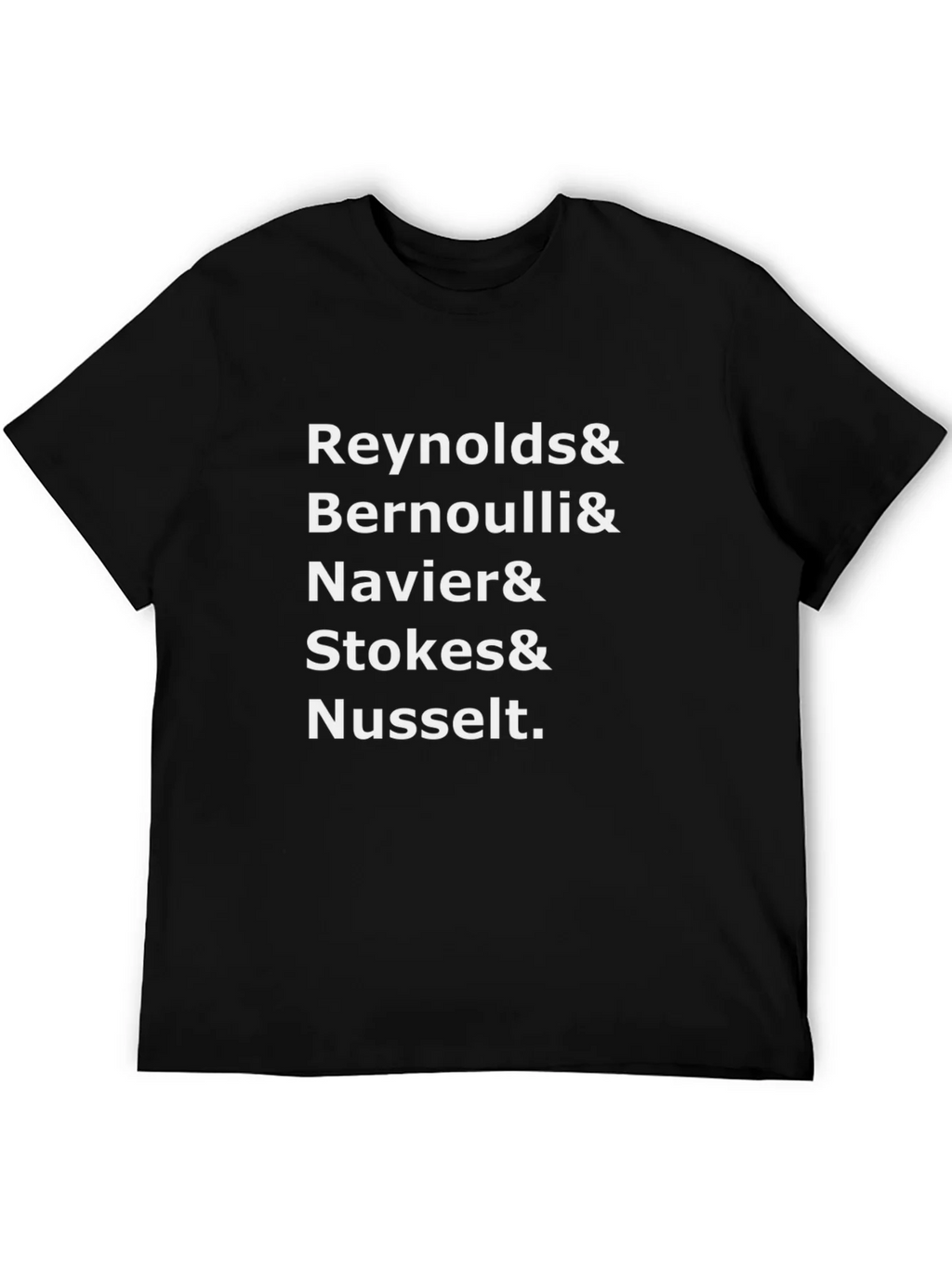 Reynolds & Bernoulli & Navier T-Shirt - Black product image 5