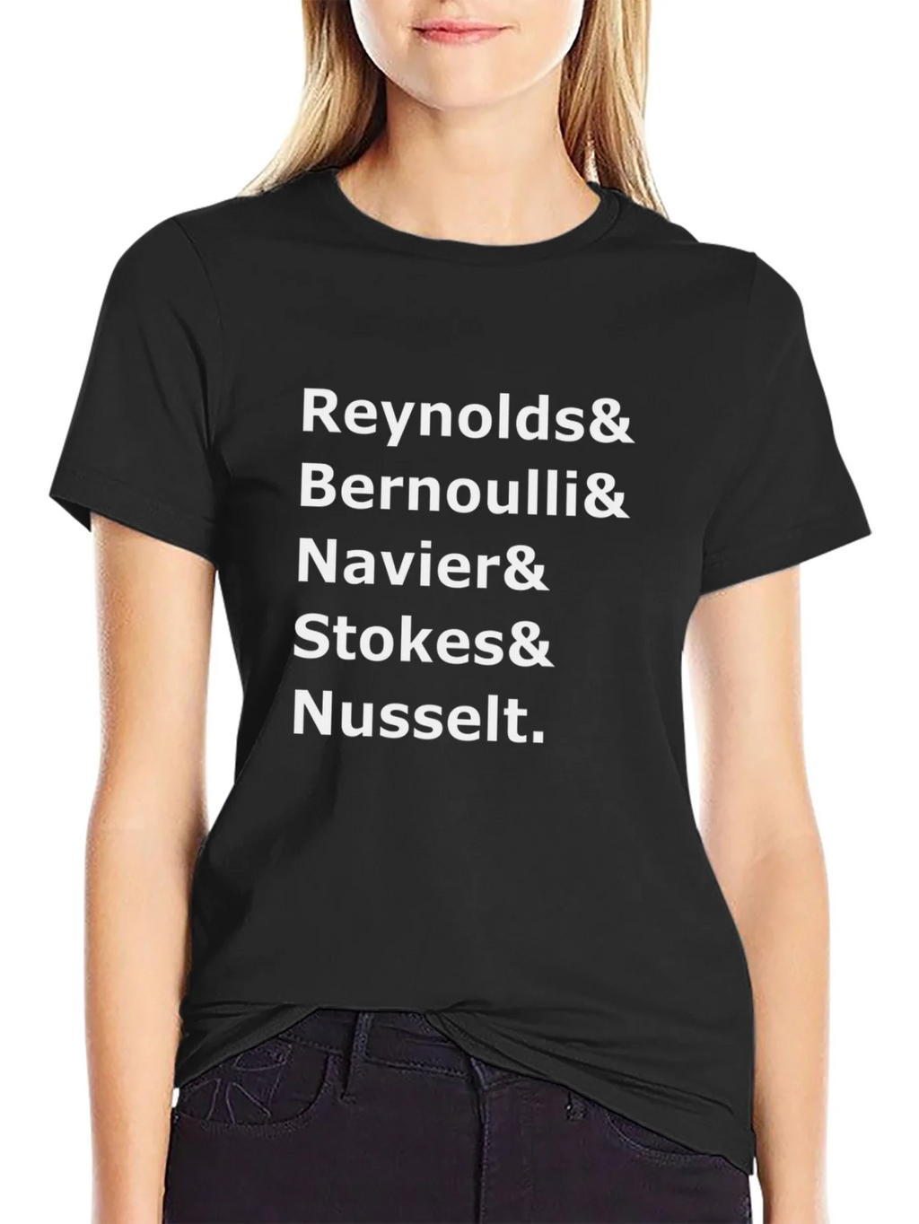 Reynolds & Bernoulli & Navier T-Shirt - Black product image 2