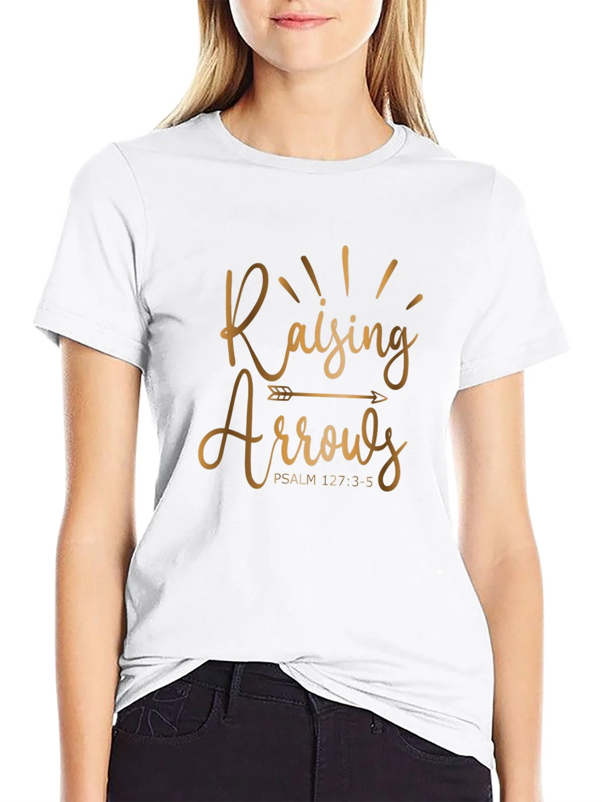 Raising Arrows T-Shirt - Psalm 127:3-5 - Christian Apparel product image 8