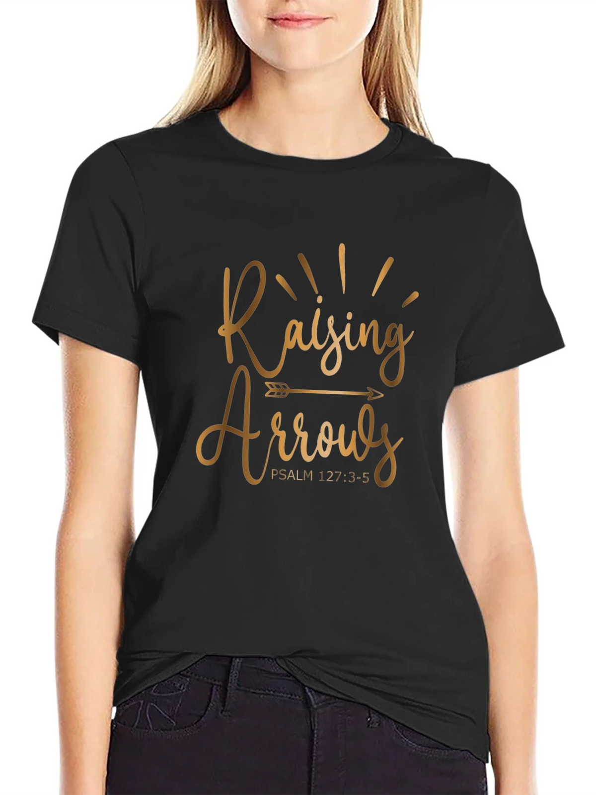 Raising Arrows T-Shirt - Psalm 127:3-5 - Christian Apparel product image 2