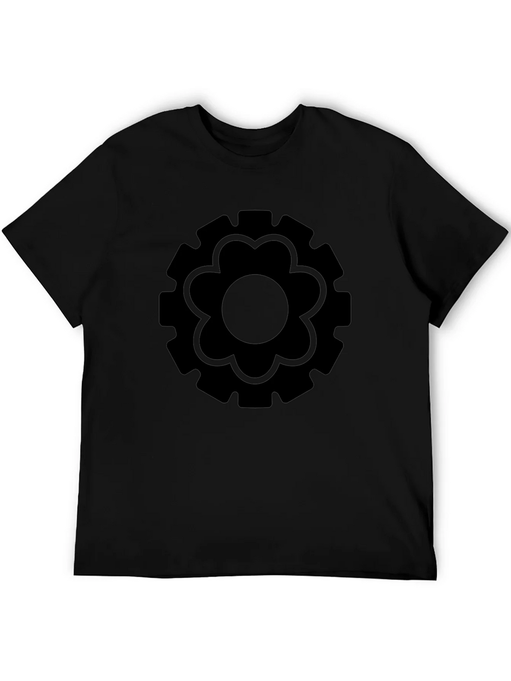 Gear Flower Black T-Shirt product image 5