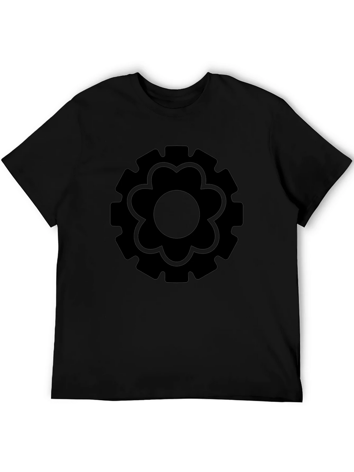 Gear Flower Black T-Shirt product image 5