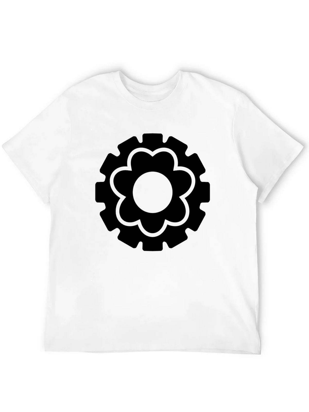 Gear Flower Black T-Shirt product image 11