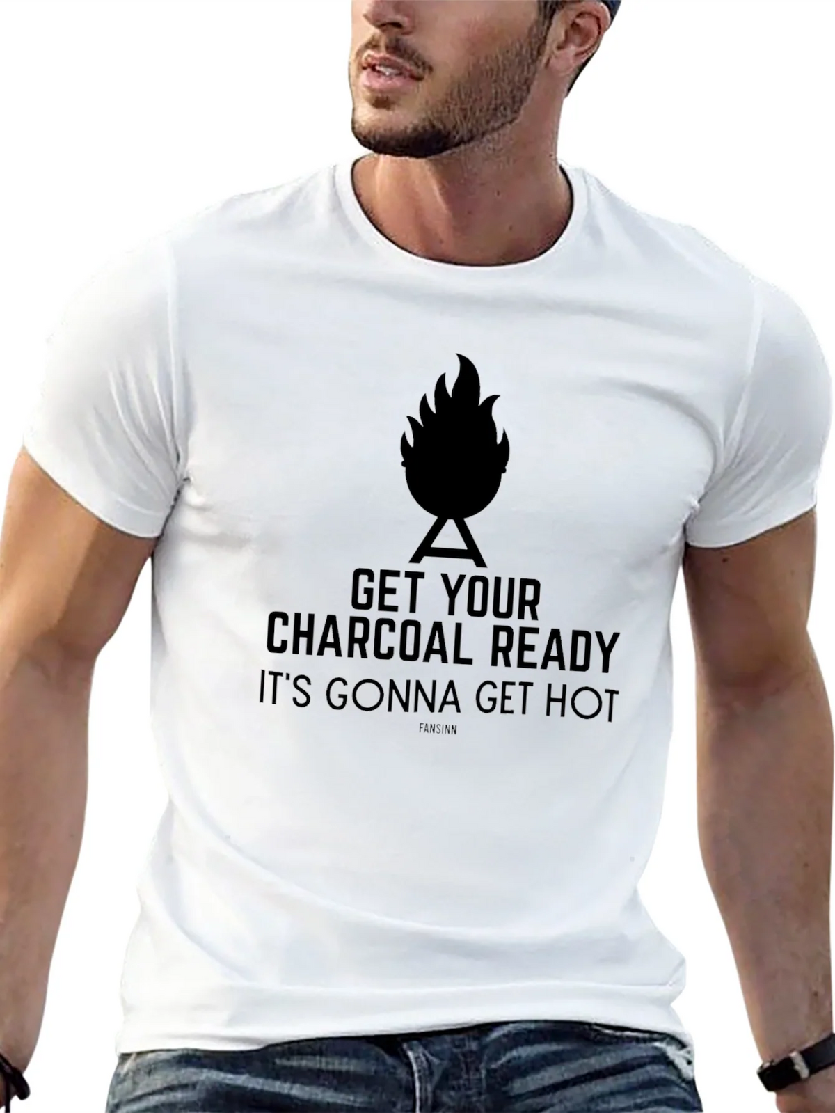 Get Your Charcoal Ready T-Shirt BBQ Grill Master Funny product image 10