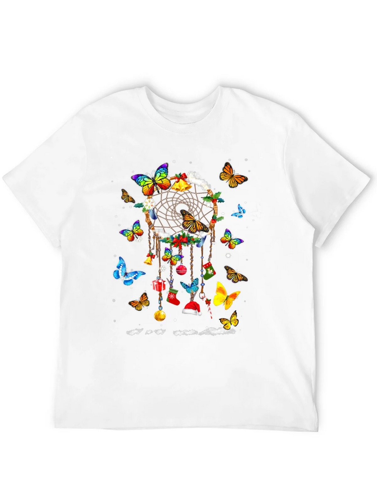 Butterfly Dreamcatcher Christmas Graphic Tee product image 9