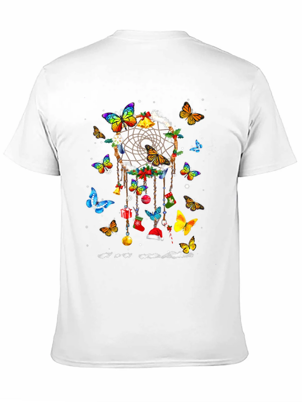 Butterfly Dreamcatcher Christmas Graphic Tee product image 8