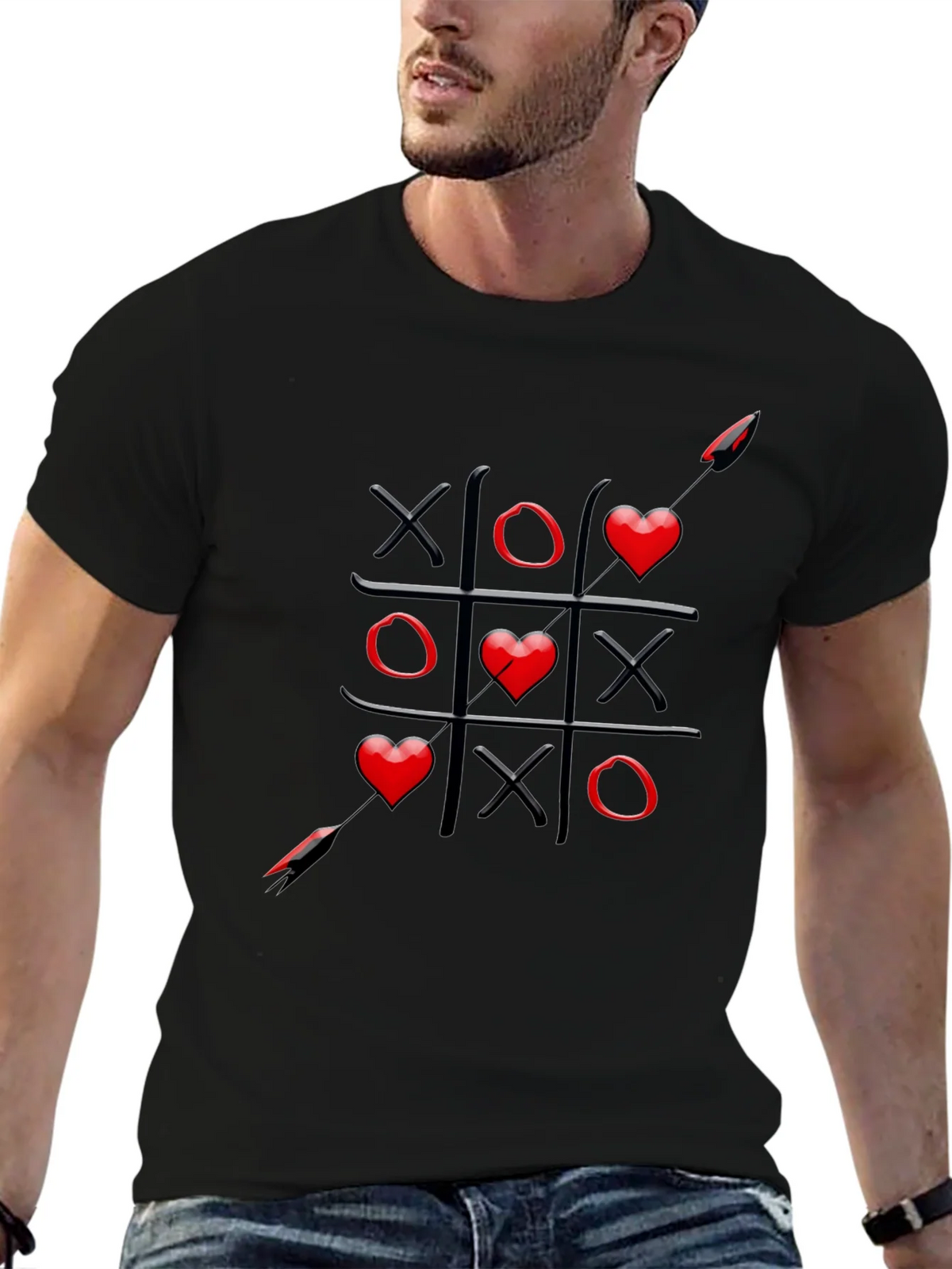 Tic-Tac-Toe Love Wins T-Shirt product image 6