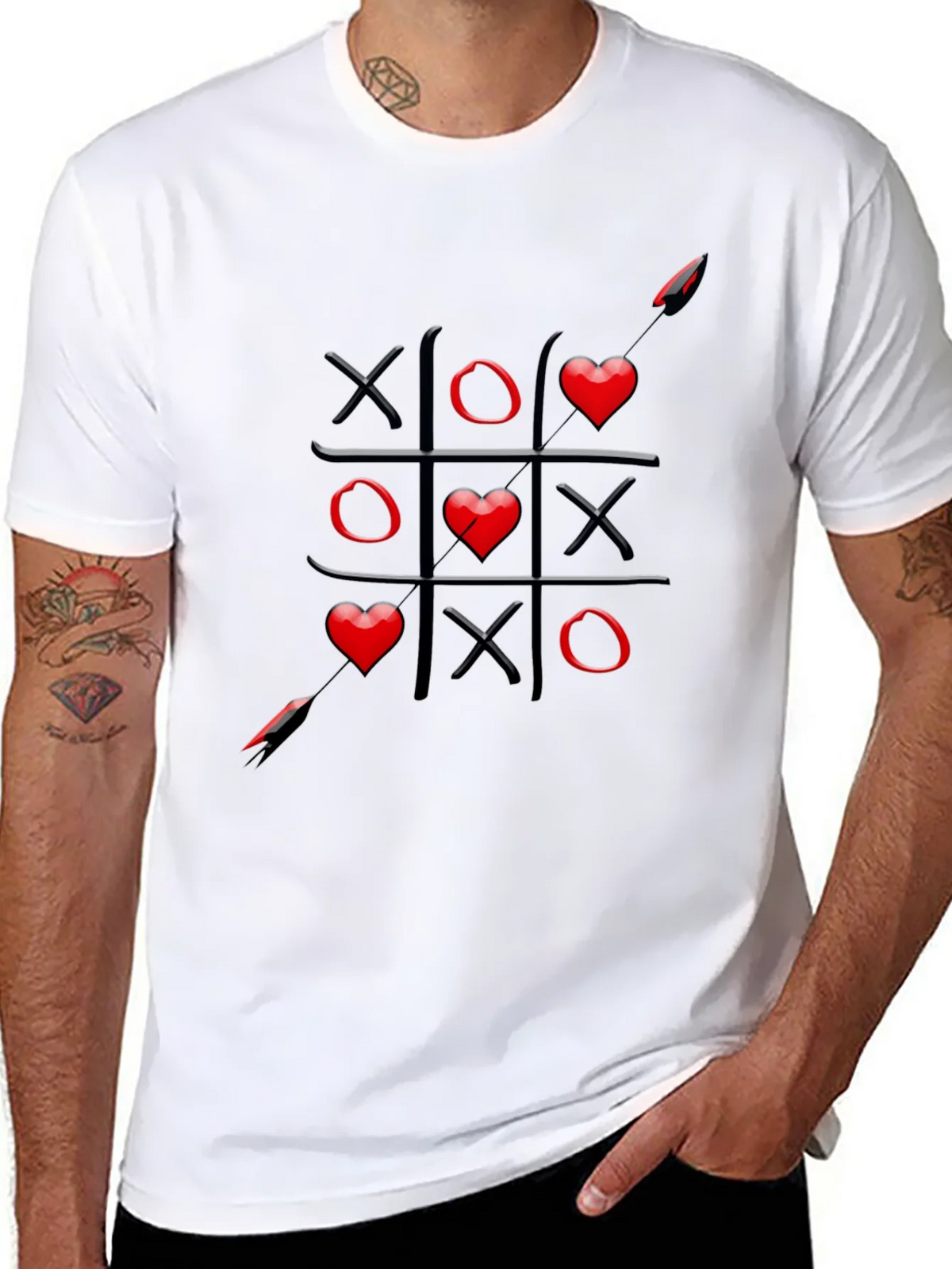Tic-Tac-Toe Love Wins T-Shirt product image 7