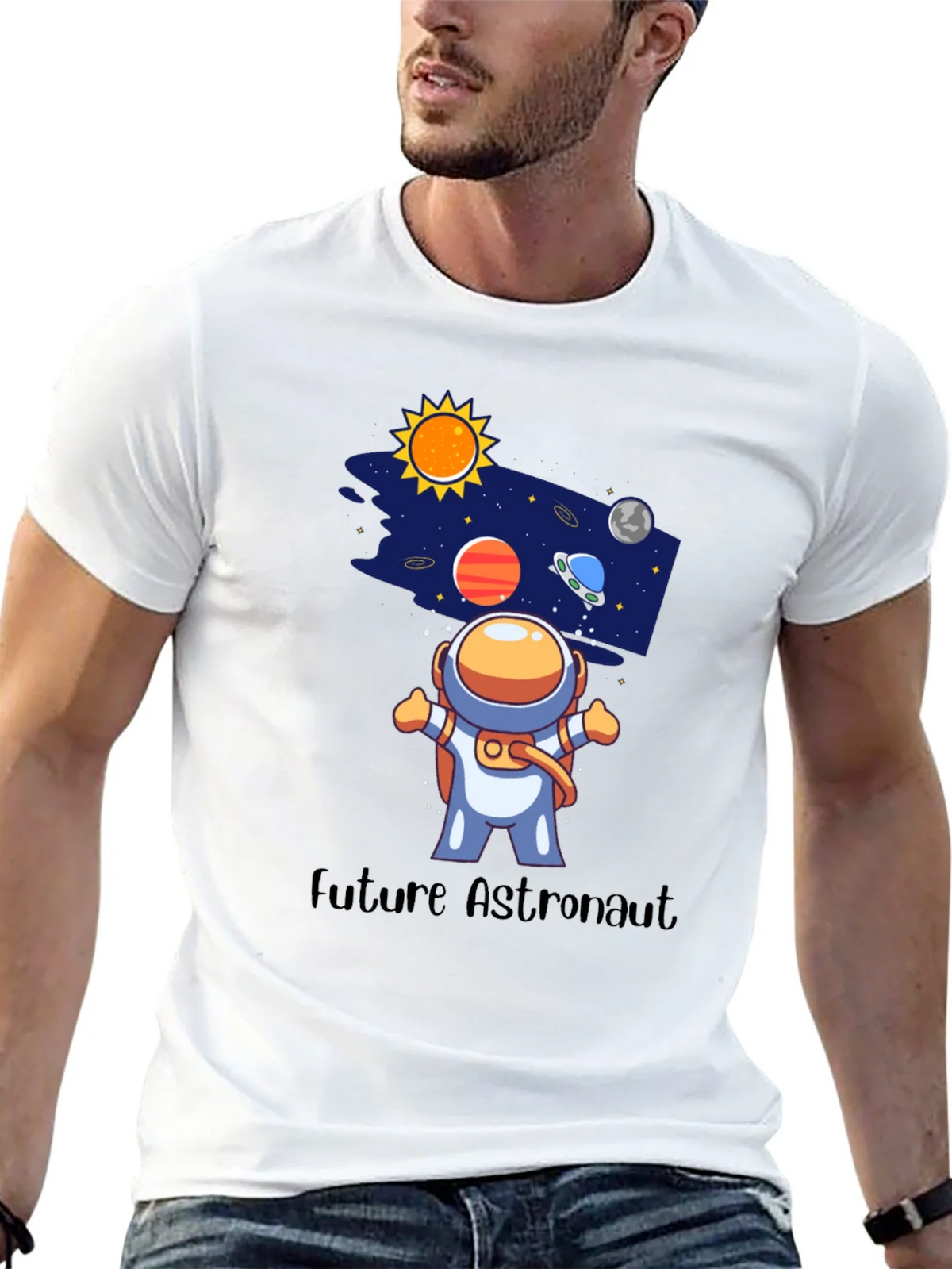 Future Astronaut Black Graphic Tee product image 12