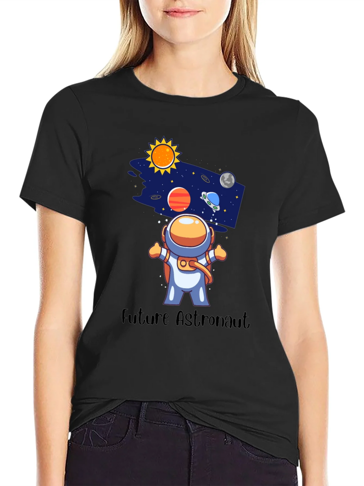 Future Astronaut Black Graphic Tee product image 2