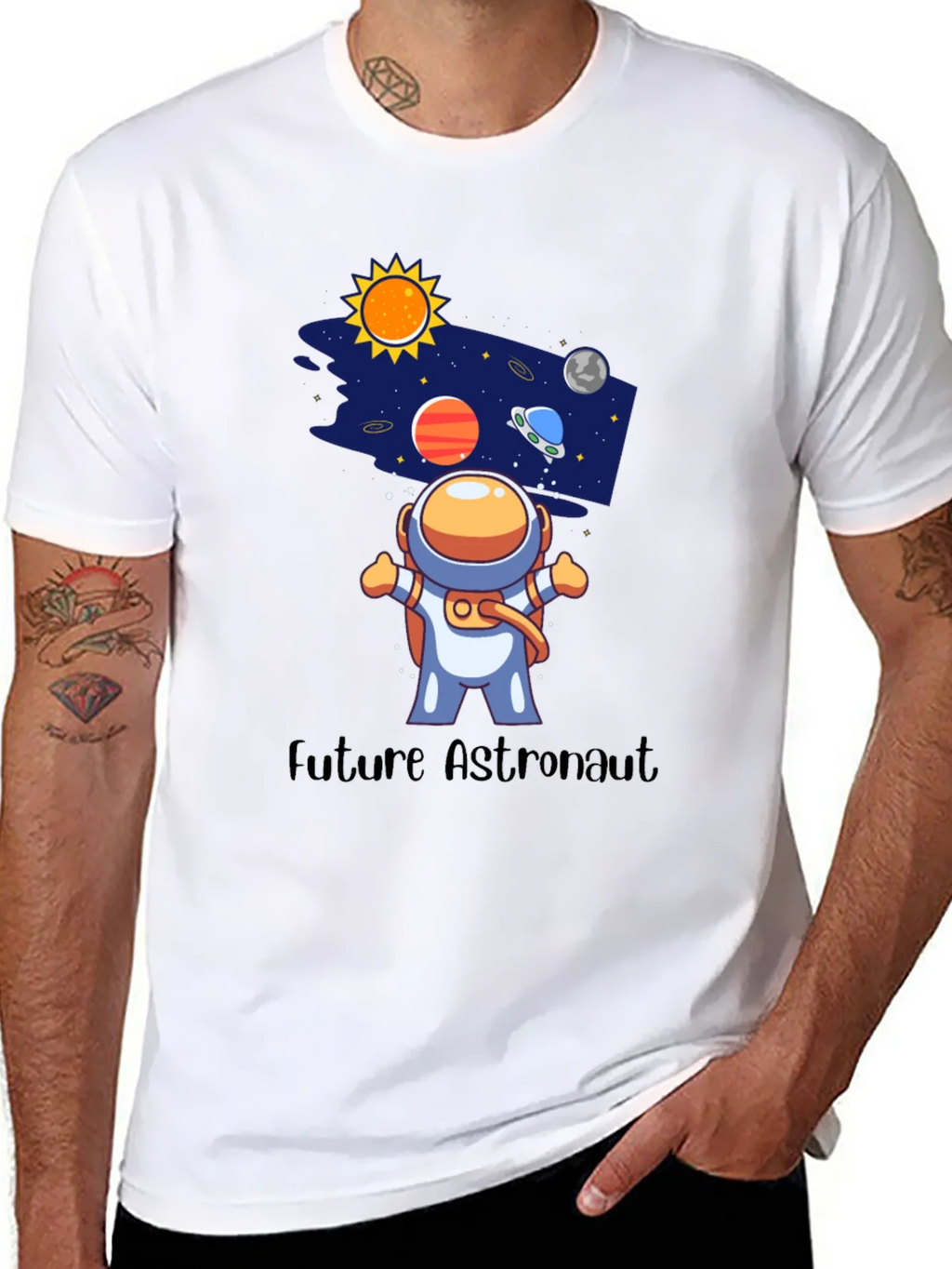 Future Astronaut Black Graphic Tee product image 7