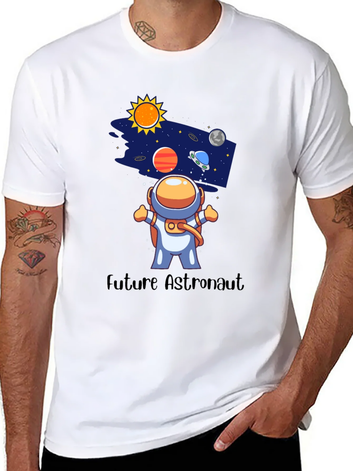 Future Astronaut Black Graphic Tee product image 7