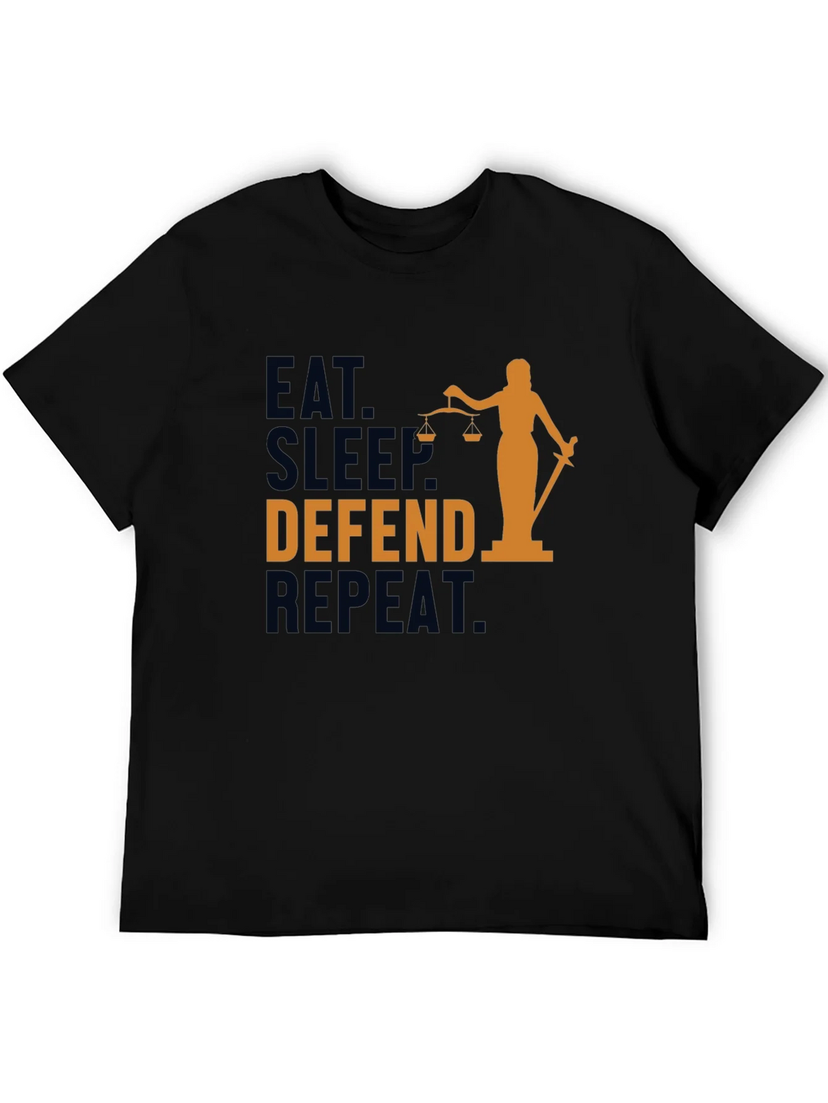 Eat Sleep Defend Repeat T-Shirt Lawyer Gift product image 2