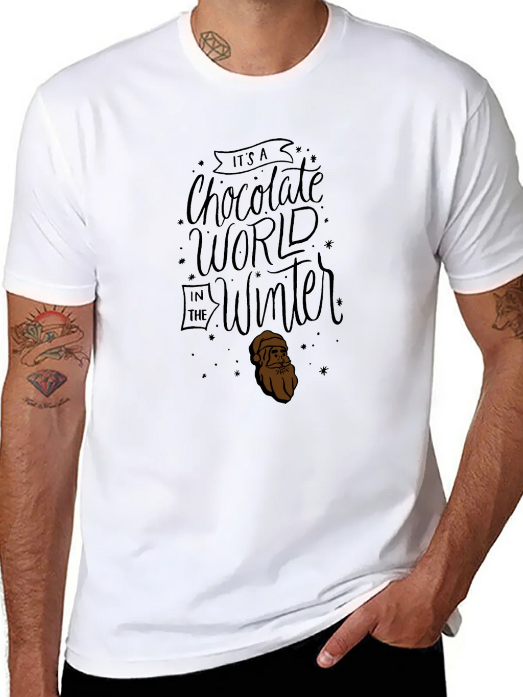 Chocolate World Winter Graphic Tee - Black product image 7