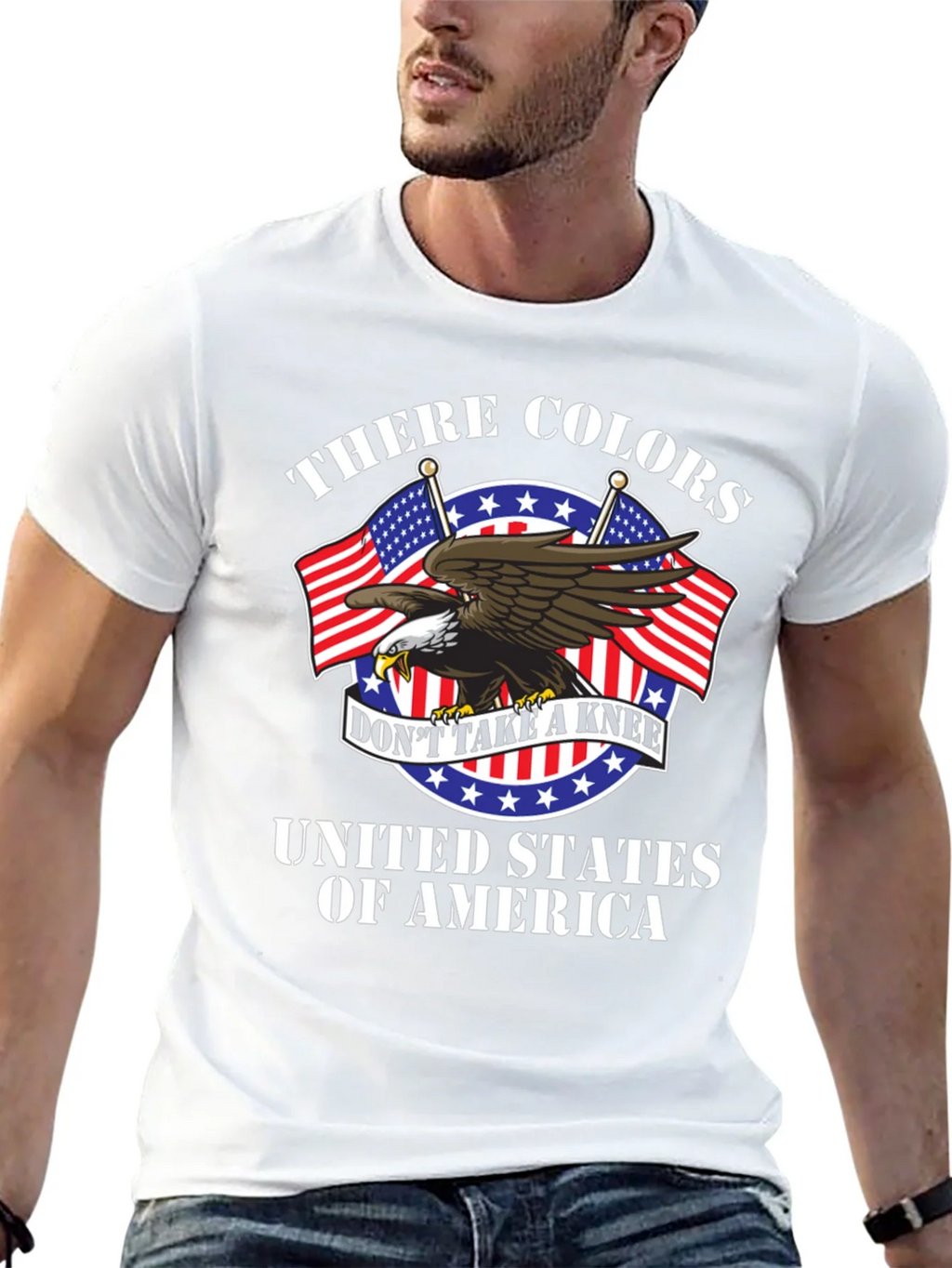 Patriotic Eagle USA Colors T-Shirt product image 5