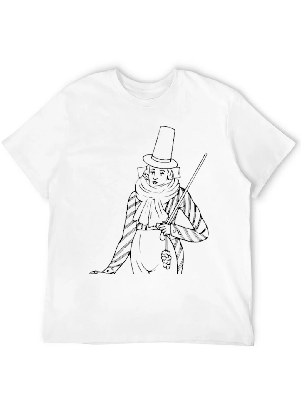 Top Hat Gentleman Graphic T-Shirt