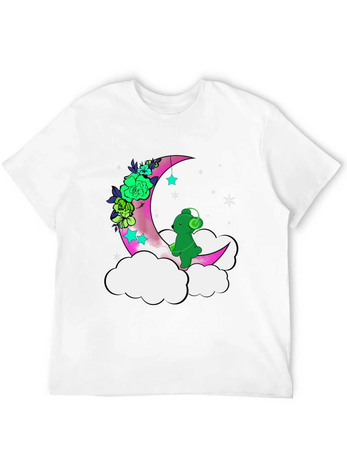 Cute Moon Bear T-Shirt - Black product image 11