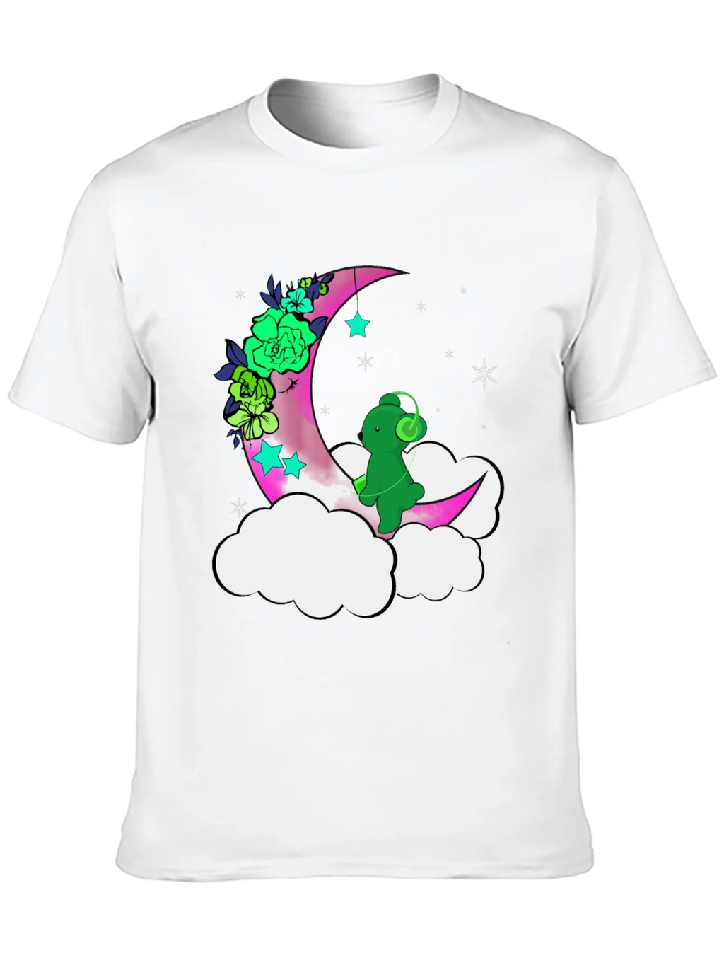 Cute Moon Bear T-Shirt - Black product image 9