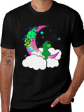 Cute Moon Bear T-Shirt - Black product image 1
