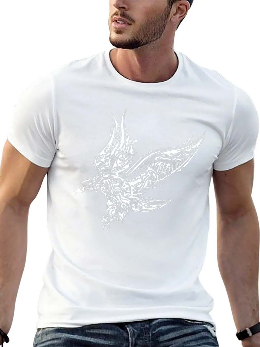 Black Eagle Print T-Shirt product image 12