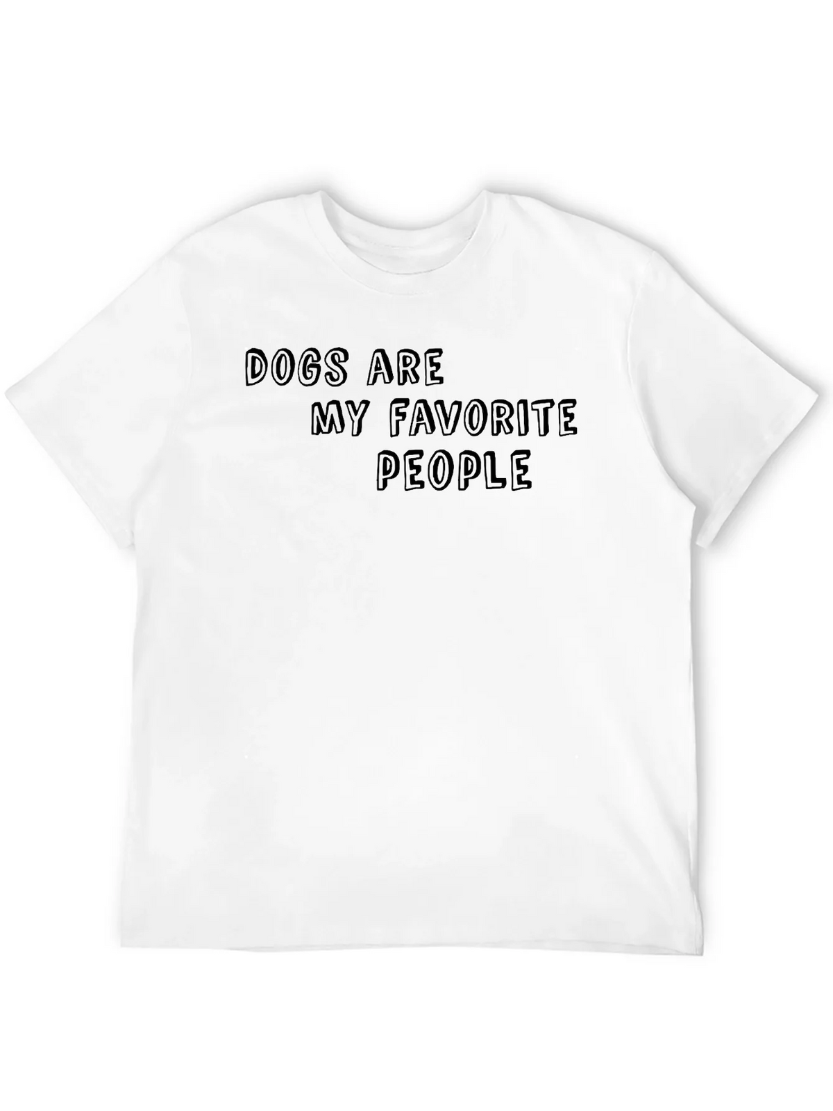 Dogs Are My Favorite People Black T-Shirt product image 11