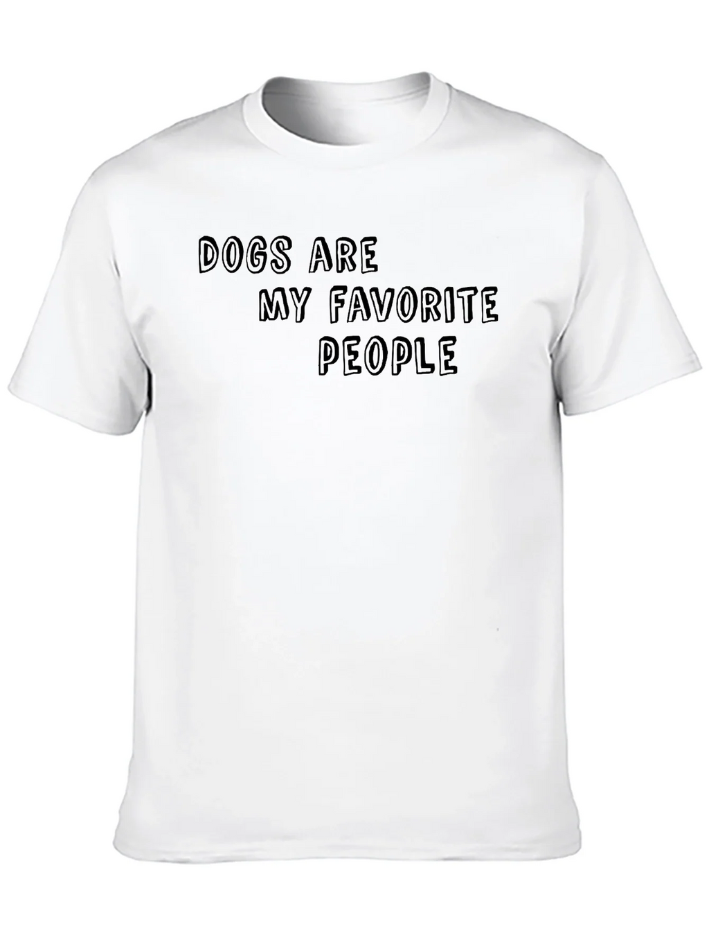 Dogs Are My Favorite People Black T-Shirt product image 9