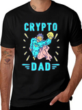 Crypto Dad Superhero Graphic Tee product image 1