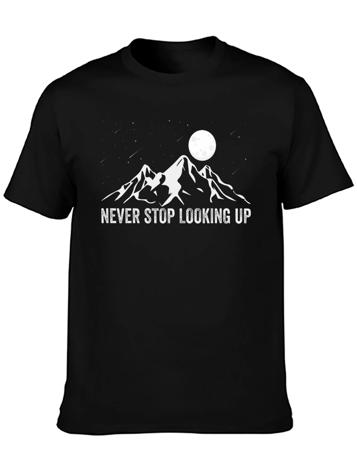 Never Stop Looking Up Black T-Shirt product image 3
