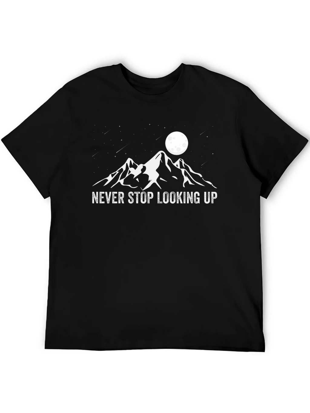 Never Stop Looking Up Black T-Shirt product image 5