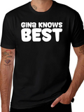Gina Knows Best Black Graphic Tee product image 1